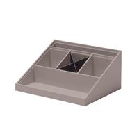 Rössler Papier 1336452490 - SOHO organizador de escritorio taupe, 25,6 x 11,6 x 20,6 cm, sistema de organización para la oficina y el hogar