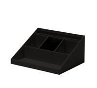 Rössler SOHO - Organizador de escritorio multifuncional con 6 compartimentos, ideal como organizador de oficina, soporte para bolígrafos o sistema de organización, ahorra espacio y encolado a mano,