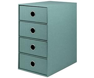Rössler Papier 1524452384 - S.O.H.O. Cajonera de 4 piezas para DIN A5, con agujero de agarre, ópalo, 320 x 175 x 250 mm, 1 pieza