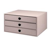 Rössler Papier 1524452583 - S.O.H.O. Caja de 3 cajones para DIN A4, con orificio de agarre, Polvo, 343 x 250 x 185 mm, 1 unidad