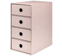 Rössler Papier 1524452584 - S.O.H.O. Caja de 4 cajones para DIN A5, con agujero de agarre, Polvo, 250 x 175 x 320 mm, 1 unidad