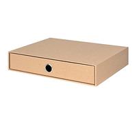 Rössler Papier 1524452620 - S.O.H.O. Caja de cajones para DIN A4, con agujero de agarre, Kraft, 343 x 250 x 65 mm, 1 unidad