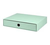 Rössler Papier 1524452650 - S.O.H.O. Cajón para DIN A4, con orificio de agarre, color menta, 343 x 250 x 65 mm, 1 unidad