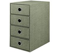 Rössler Papier 1524452674 - S.O.H.O. Caja de 4 cajones para DIN A5, con agujero de agarre, Special Line Sage, 250 x 175 x 320 mm, 1 unidad