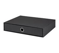 Rössler Papier 1524452700 - S.O.H.O. Cajón para DIN A4, con orificio de agarre, negro, 343 x 250 x 65 mm, 1 unidad