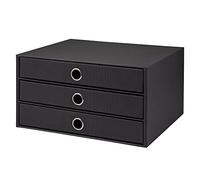 Rössler 1524452703 S.O.H.O - Cajonera, Negro (Black), DIN A4, 3 Compartimiento, 1 unidad