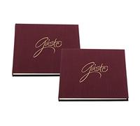 Rössler Papier 18781002724-2 - Libro de visitas Forever, 2 piezas, cada una con 192 páginas, 21 x 21 cm, berenjena, libro de visitas para bodas y otras ocasiones