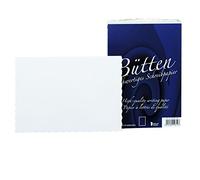 Rössler Papier 20251930 - Papel hecho a mano - tarjeta individual A6, 50 unidades, blanco