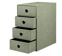 Rössler S.O.H.O. 4 Drawer Box for with Finger Hole, Special Line, Sage | Organizador de escritorio para documentos, expedientes, material de oficina y almacenamiento ordenado