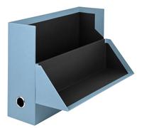 Rössler - S.O.H.O. Caja de archivo A4 33,5 x 25,5 x 9,5 cm Denim | Caja de almacenamiento con tapa de cartón para documentos, expedientes, archivos y material de oficina