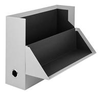 Rössler - S.O.H.O. Caja de archivo A4 33,5 x 25,5 x 9,5 cm, piedra | Caja de almacenamiento con tapa de cartón para documentos, expedientes, archivos y material de oficina