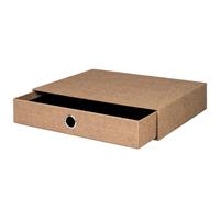 Rössler - S.O.H.O. Cajonera 34 x 25 x 7 cm, avellana | Organizador de escritorio para documentos, expedientes, material de oficina y almacenamiento ordenado