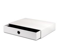 Rössler - S.O.H.O. Cajonera 34 x 25 x 7 cm, blanco | Organizador de escritorio para documentos, expedientes, material de oficina y almacenamiento ordenado | Organizador de escritorio para documentos, expedientes, material de oficina y almacenamiento ordenado