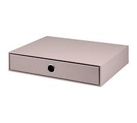 Rössler Papier 1524452490 - S.O.H.O. Cajón para DIN A4, con orificio de agarre, color topo, 343 x 250 x 65 mm, 1 unidad