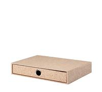 Rössler SOHO 1 cajonera de papel | organizador de escritorio | organizador de escritorio | 34 x 25 x 7 cm | 1 pieza | color: marrón | Cacao