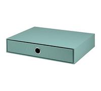 Rössler SOHO 1 cajonera de papel, organizador de oficina, escritorio, cajones, accesorios de oficina y suministros de oficina, caja organizadora de escritorio, 34 x 25 x 7 cm, 1 unidad, color: verde