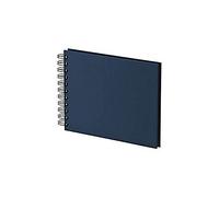 Rössler Soho 1329452900 - Álbum de Fotos, 40 páginas, Color Azul | Álbum de fotos compacto para pegar fotos, con páginas negras para imágenes, viajes y recuerdos