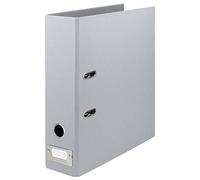 Rossler SOHO - Archivador de palanca (lomo de 80 mm, A4, con soporte de índice de metal, piedra