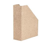 Rössler SOHO - Archivador de pie A4 con asa, de cartón estable, organizador de oficina, organizador de escritorio, soporte para revistas, 315 x 260 x 80 mm, 1 unidad, color: marrón, cacao