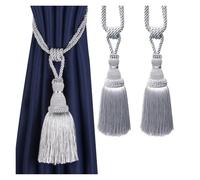 ROEUIPG 1 y 2 alzapaños Decorativos for Cortinas, Hechos a Mano, Elegantes, con borlas, for decoración de, Accesorios for habitación, Soporte for(Color 16,1Piece)