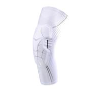 ROEUIPG 1Pcs Knee Pads and Shin Guards Sleeves for Soccer Basketball Wrestling Softball Volleyball Sports Daily Support(White,XXL)