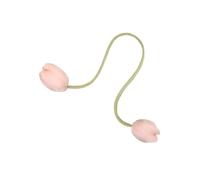 ROEUIPG 2 alzapaños for Cortinas con Forma de tulipán y Capullo Flores, Cinta Larga Doble Cara, Hechos a Mano, for habitación niños(Pink)