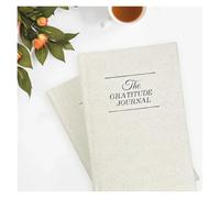 ROEUIPG 2 cuadernos diarios de agradecimiento, autodisciplina, calendario punzonado, manual planificación, oficina for estudiantes, adecuados for papelería(Beige)