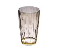 ROEUIPG 6pcs Unbreakable Drinking Glasses 490ml Shatterproof Water Tumblers Reusable Fruit Juice Beer Champagne Cup for Bar(Amber)