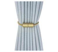 ROEUIPG Abrazaderas magnéticas for Cortinas, Resistentes y Elegantes, Decorativas, for Exteriores, Modernas, de Cuerda, for Ventanas(Gold,4pcs)