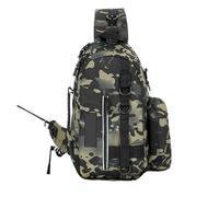 ROEUIPG Bolsa de Almacenamiento for Aparejos de Pesca, Bolsa for Equipo de Exterior, Bolso Bandolera Multifuncional, Bolsa for cañas de Pescar para Pesca, Senderismo, Camping(Color 01)