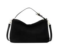 ROEUIPG Bolsos para el día a día en otoño Bolsos de hombro con cremallera de color liso en oferta for mujer(Black)