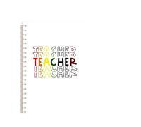 ROEUIPG Cuaderno Espiral A5 De 3 Piezas, Notas Con Diseño Arcoíris, For Enseñar, Inspirar, Amar, Escribir, Diario(Color-8)