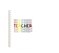 ROEUIPG Cuaderno Espiral A5 De 3 Piezas, Notas Con Diseño Arcoíris, For Enseñar, Inspirar, Amar, Escribir, Diario(Color-2)