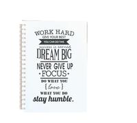 ROEUIPG Cuaderno Espiral De 3 Piezas Con Citas Inspiradoras, Himnos, Frases Motivacionales, Papel En Blanco, Bocetos For Arte, Grafiti, Bloc Notas, Fe Y Creencia(Color-12)