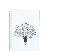 ROEUIPG Cuaderno Espiral De 3 Piezas Con Citas Inspiradoras, Himnos, Frases Motivacionales, Papel En Blanco, Bocetos For Arte, Grafiti, Bloc Notas, Fe Y Creencia(Color-3)