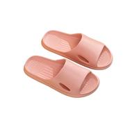 ROEUIPG Pantuflas de baño con plataforma gruesa for mujer, pantuflas nube, sandalias interior suela, chanclas antideslizantes verano(Pink,40-41(25cm))