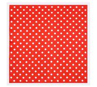 ROEUIPG Pañuelos De Seda Para El Cabello Para Mujer Bufanda pequeña de lunares de 60 cm, versátil, decorativa, a prueba de polvo, de lujo, cuadrada.(Red1)