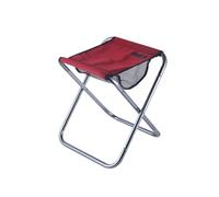 ROEUIPG Portable Folding Stool, Aluminum Camping,Outdoor Ultra Light Travel Picnic Fishing Chair Foldable, Hiking(Red)
