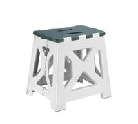 ROEUIPG Portable Plastic Folding Stool Outdoor Camping Chair Seat Home Bathroom Kitchen Garden Kids Adults(Green 33cm)