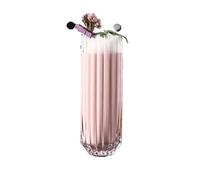ROEUIPG Striped Bud Straight Cocktail Juice Long Drink Milk Shake Cup Flask Liquor Vodka Glasses for Champagne of Wine(Striped cup 400ml)