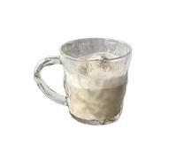 ROEUIPG Striped Bud Straight Cocktail Juice Long Drink Milk Shake Cup Flask Liquor Vodka Glasses for Champagne of Wine(Glacier mug 270ML)