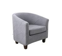 ROEUIPG Tub Club Armchair Covers Leaves Jacquard Bar Chair Cover Solid Color Relax Single Sofa Slipcovers with Seat Cushion Cover Home(A2)
