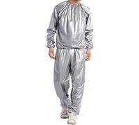 Roexboz Traje de sauna para fitness, para sauna, para pérdida de peso, cuerpo completo, sudor, traje de sauna, de PVC, antidesgarros, para sauna deportiva (hombres y mujeres)