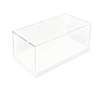 ROFBIHG Caja Expositora Acrílica, Vitrina Expositora para Figuras, Cubo Expositor para Figuras Juguetes Objetos de Colección Almacenamiento en Casa, A Prueba de Polvo(Blanco,H35cm,L60xW15cm)