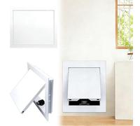 ROFBIHG Puerta de Acceso Cortafuegos de Aleación de Aluminio, Panel de Acceso Oculto para Ático, Panel Yeso para Techo, Pestillo de Panel de Inspección de Apertura de Baño(22x23.6in/55.9x60cm)