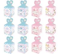 Roffatide 12pcs Cinnamoroll Party Favor Cajas de regalo Conjunto Goodie Cajas para Decoraciones de Fiesta de Cumpleaños Suministros Caramelos Cookies Tratos para Niños