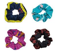 Roffatide 4 Pcs Anime Cabello Scrunchies para niños adultos Sin daño Corbatas de pelo Cosplay Accesorios Regalo Banda de pelo elástica Soporte de cola de caballo para niñas Mujeres Fans Estilo C