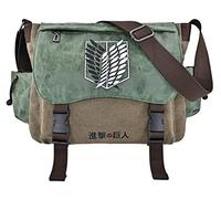 Roffatide Anime Attack on Titan Messenger Bag Crossbody Bag Survey Corps Canvas Shoulder Bag Flap Cuero sintético Satchel School Bag