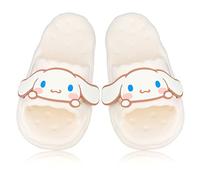 Roffatide Anime Cinnamoroll Mi Melodía Kuromi Diapositivas para Niñas Zapatillas de casa Sandalias de baño antideslizantes Zapatillas de goma Blanco 37/38