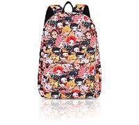 Roffatide Anime Demon Slayer Kamado Tanjirou Nezuko Mochila escolar Mochila con estampado completo mochila Kimetsu no Yaiba
